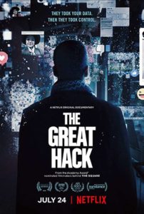 Filmplakat zu Cambridge Analyticas großer Hack