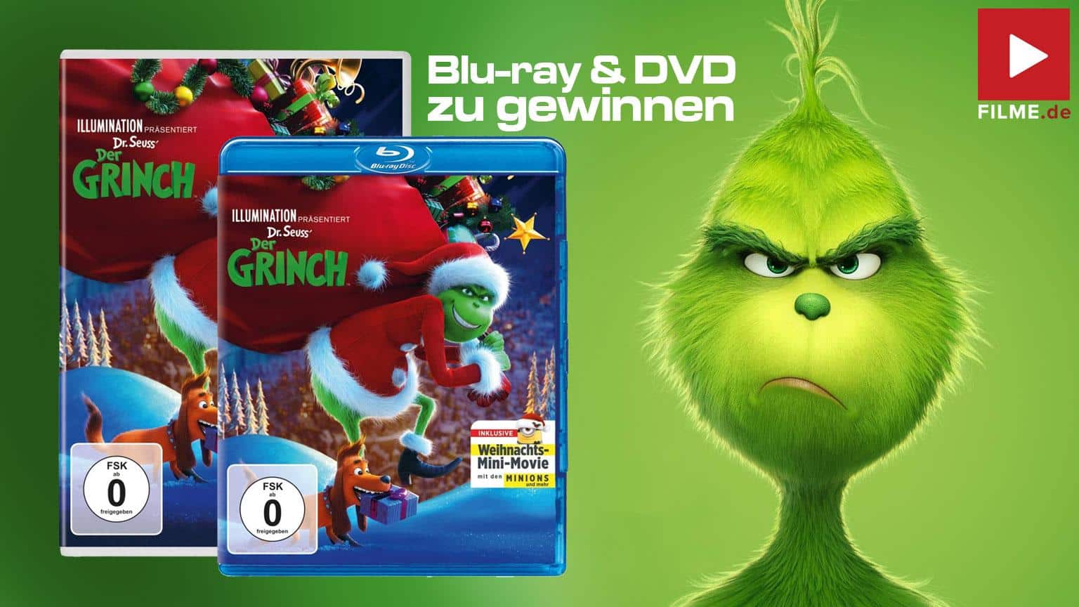 Der Grinch Als Weihnachtsedition Gewinnspiel Universal Pictures Die Besten Filme Aller Zeiten