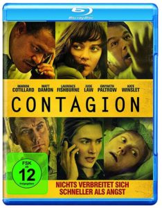 Contagion Film 2011 Virus Ausbruch Pandemie Corona SARS Grippewelle Matt Damon Blu-ray cover