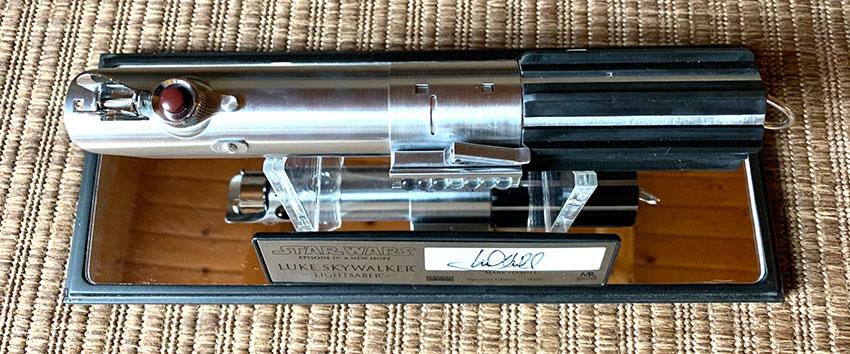 Luke Skywalker Light Saber Schwert original Replika Detail