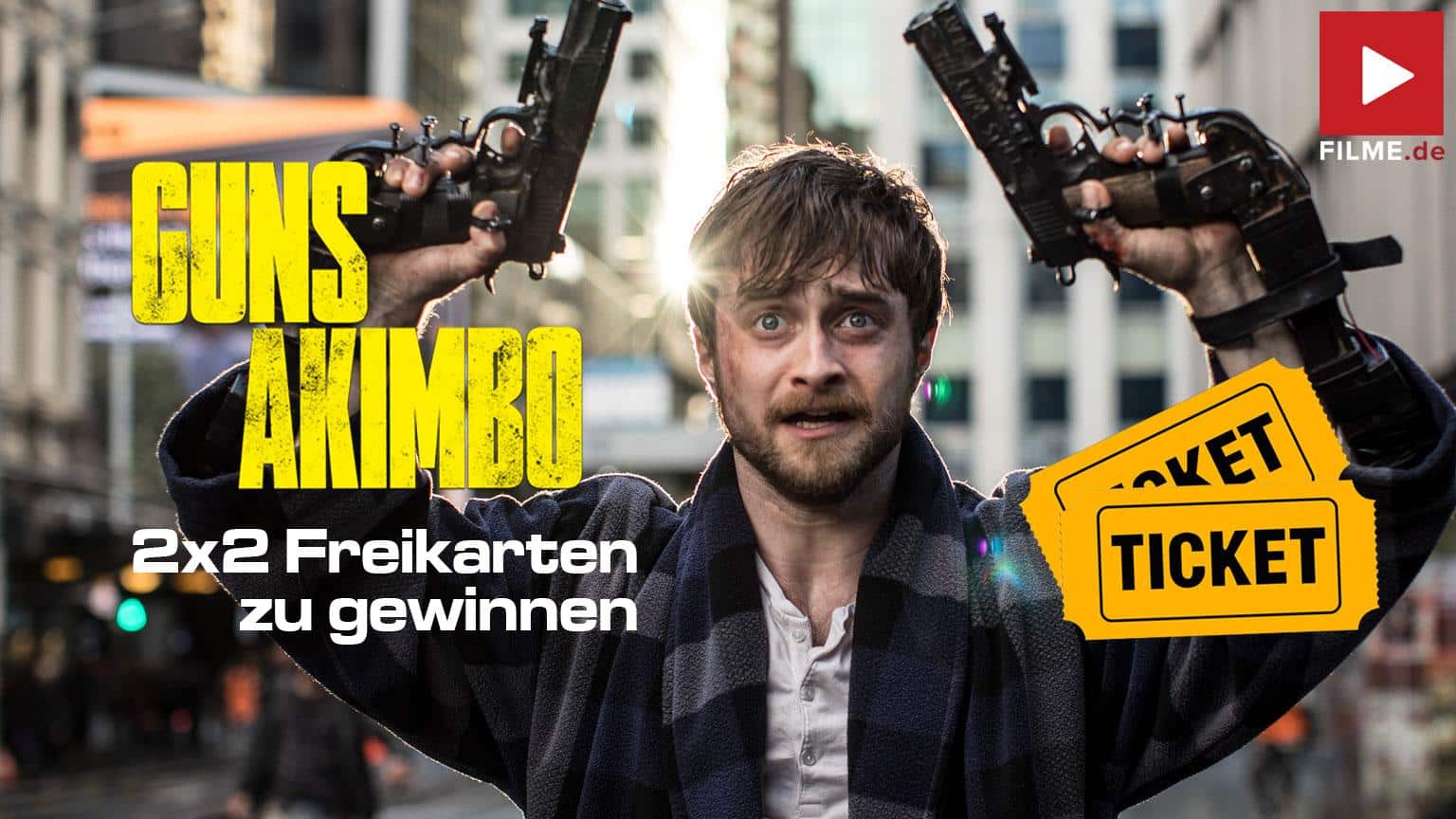Guns Akimbo Gewinnspiel Film 2020 Freikarten gewinnen Kino Start Artikelbild