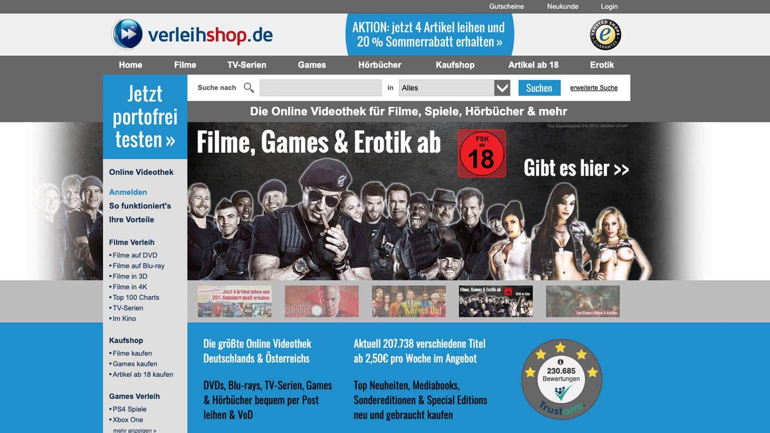 Verleihshop.de Streaming Filme Games Bücher Hörbücher Technik leihen kostenlos shop kaufen Artikelbild