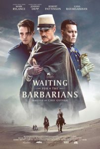 WAITING FOR THE BARBARIANS Film 2020 Johnny Depp Robert Pattinson Kino Plakat