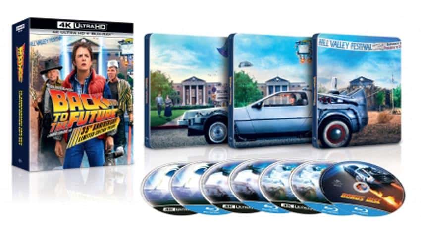 Zurück in die Zukunft Trilogie 35 Jahre 4K Ultra HD Steelbook remastered Blu-ray Box Blu-ray Mediabook Collection shop kaufen Artikelbild
