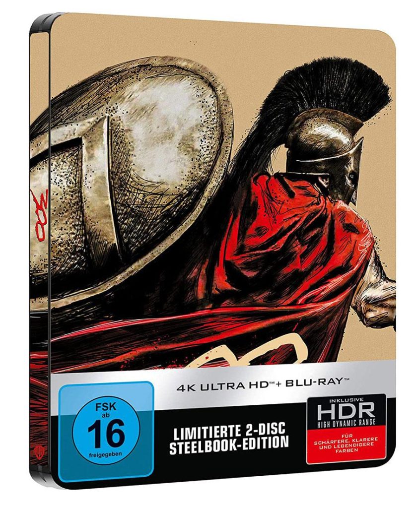 300 4K UHD Steelbook Gerard Butler 2006 Cover shop kaufen