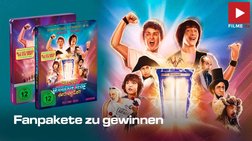 BILL & TEDS VERRÜCKTE REISE DURCH DIE ZEIT Blu-ray Collector’s Edition 4K UHD SteelBook shop kaufen Gewinnspiel gewinnen Artikelbild