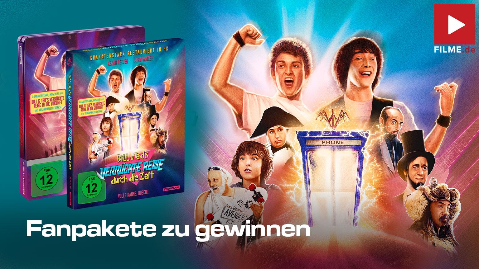 BILL & TEDS VERRÜCKTE REISE DURCH DIE ZEIT Blu-ray Collector’s Edition 4K UHD SteelBook shop kaufen Gewinnspiel gewinnen Artikelbild