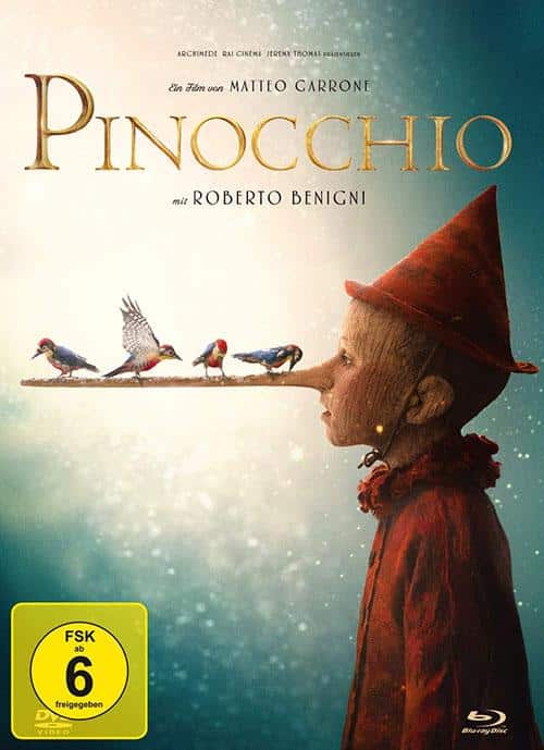 Pinocchio - 2-Disc Limited Collector’s Edition im Mediabook (+ DVD) [Blu-ray] Film 2019 2020 Cover shop kaufen