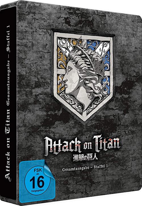 Attack on Titan - Staffel 1 - Gesamtausgabe - [Blu-ray] Steelbook (Exklusiv bei Amazon.de) shop kaufen shop kaufen Cover