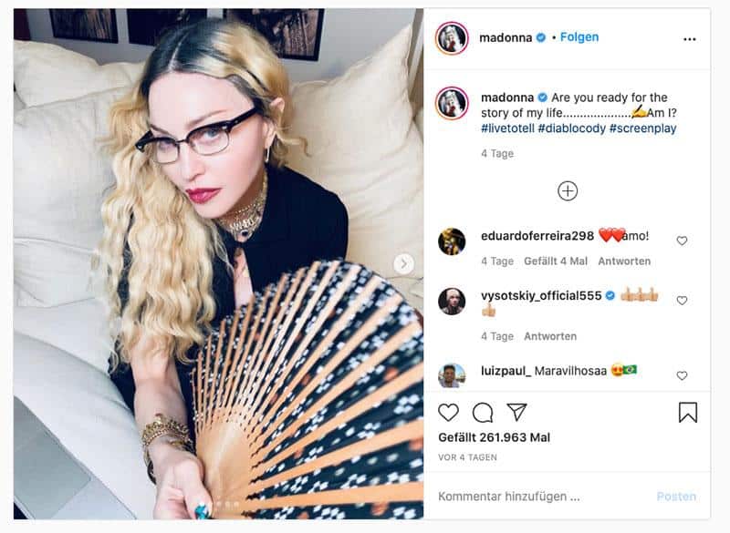 Madonna Biopic News Film Kritik Instagram