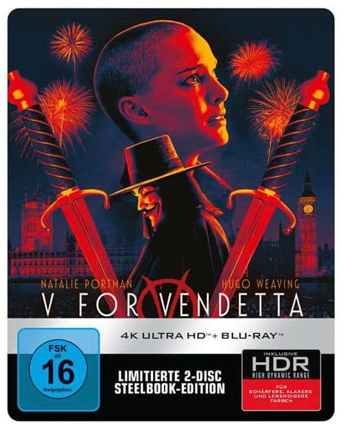 V wie Vendetta (Ultra HD Blu-ray & Blu-ray im Steelbook) Cover shop kaufen