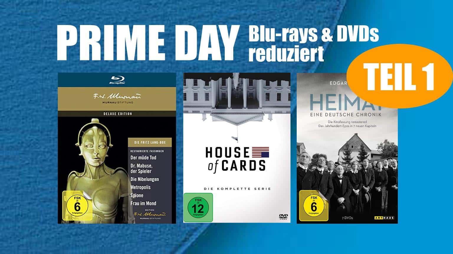 Prime Day 2020 Blu-ray & DVD reduziert Deal Amazon.de sparen kaufen shop Artikelbild Teil 1