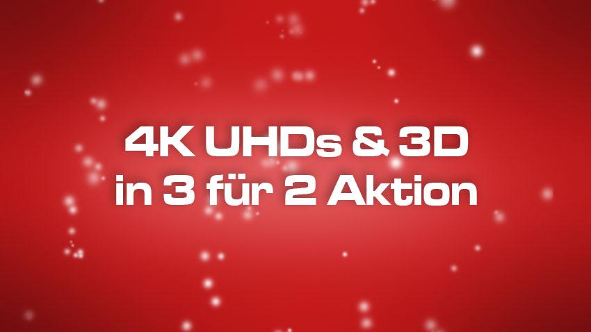 4K UHD und 3D Blu-ray Deal Bundle 3 für 2 reduziert Walt Disney 20th Century Studios Artikelbild shop kaufen sparen