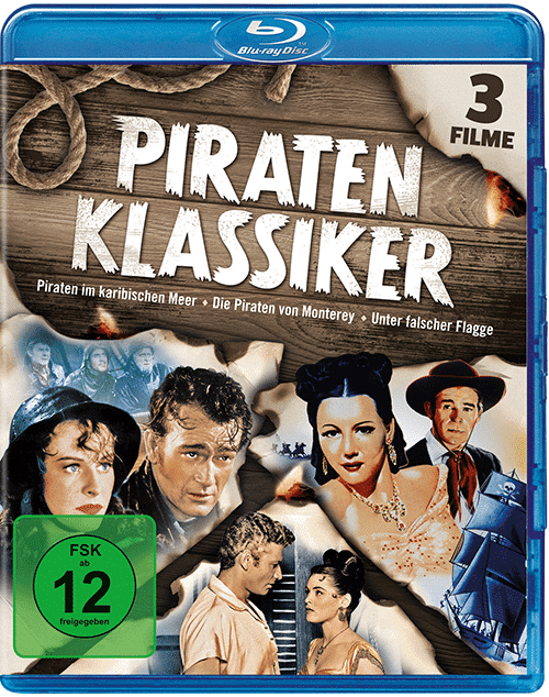 Piraten Klassiker Blu-ray shop kaufen Cover Piraten im karibischen Meer Die Piraten von Monterey Unter falscher Flagge