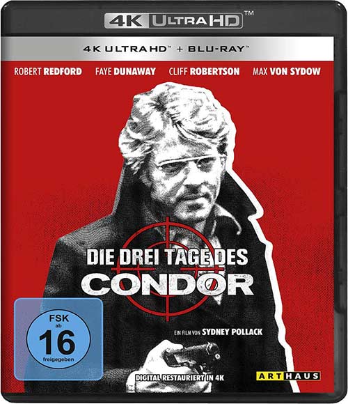  Die drei Tage des Condor (4K Ultra HD) (+ Blu-ray 2D) Cover shop kaufen