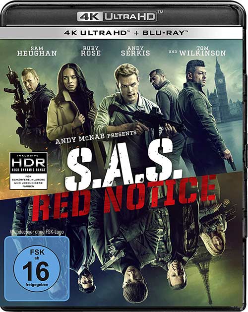 S.A.S. Red Notice Film 2021 4K UHD Cover shop kaufen