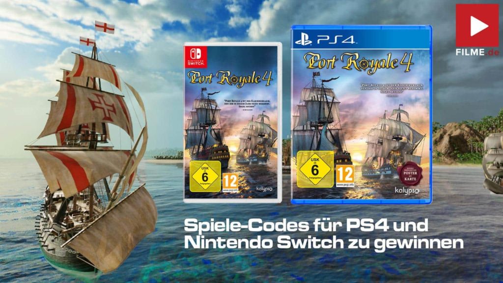 Port Royale 4 Spiel 2021 2020 PS4 Nintendo Switch Code gewinnen Gewinnspiel Artikelbild