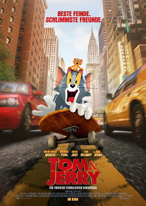 TOM & JERRY Realfilm Kino Film 2021 Plakat