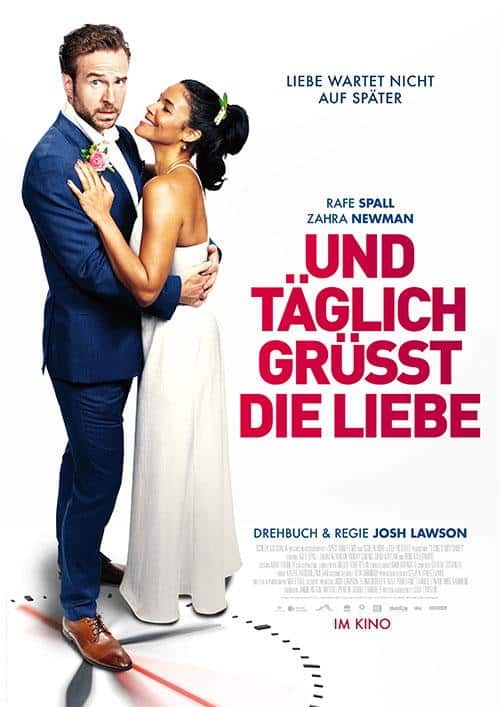 UND TÄGLICH GRÜßT DIE LIEBE Film 2021 Drama Komödie Zeitschleife Kino Plakat