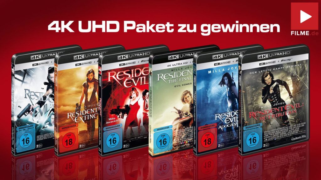 RESIDENT EVIL-Reihe in 4K UHD gewinnen Gewinnspiel Artikelbild