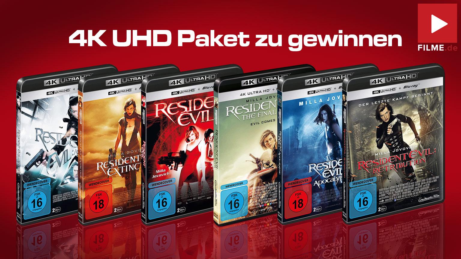 RESIDENT EVIL-Reihe in 4K UHD gewinnen Gewinnspiel Artikelbild