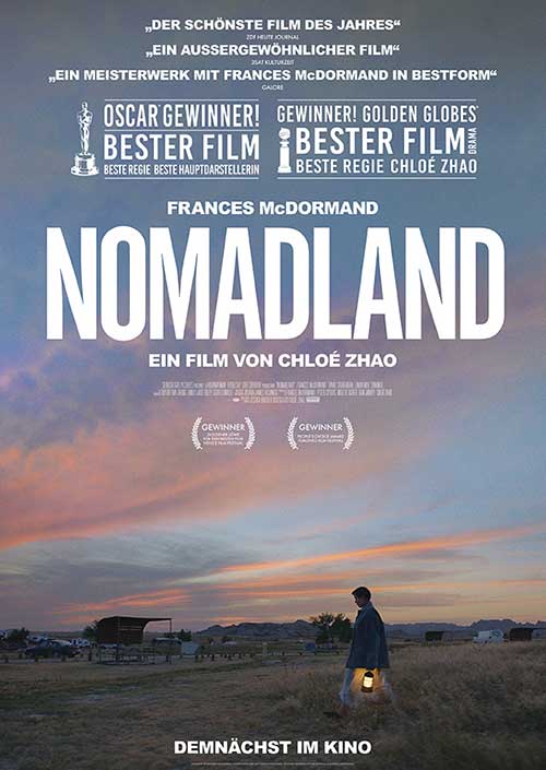 NOMADLAND Film 2021 Kino Plakat Kinostart Tickets