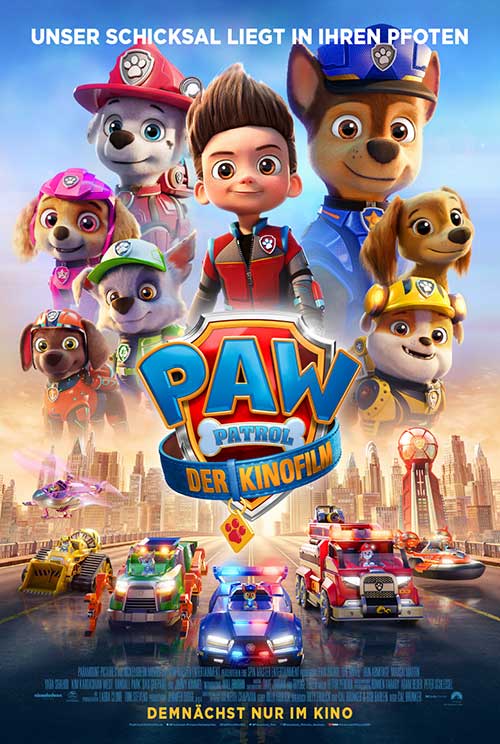 PAW PATROL: DER KINOFILM Film 2021 Kinostart Kino Plakat