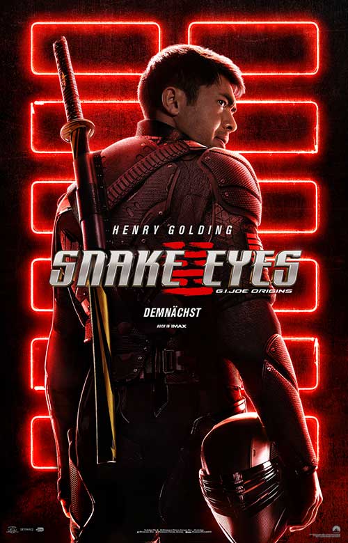 SNAKE EYES: G.I. JOE ORIGINS Film 2021 Kinostart Plakat