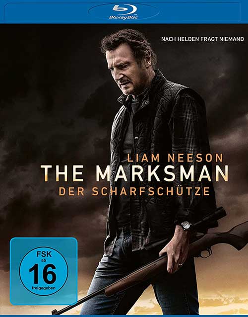 THE MARKSMAN - DER SCHARFSCHÜTZE Film Liam Neeson 2021 Blu-ray Cover shop kaufen