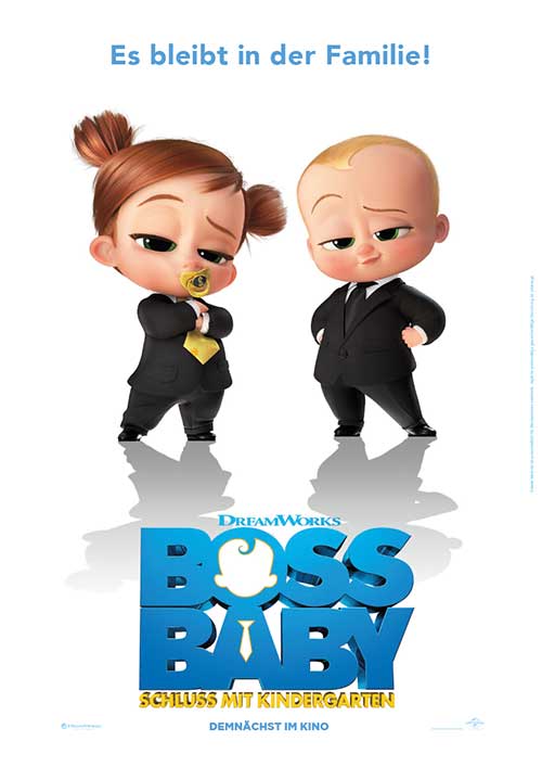 BOSS BABY 2 – Schluss mit Kindergarten Film 2021 Kinostart Kino Plakat Blu-ray DVD