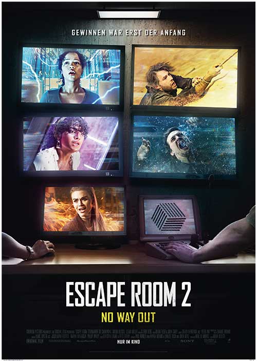 ESCAPE ROOM 2: NO WAY OUT Film 2021 Kino Plakat