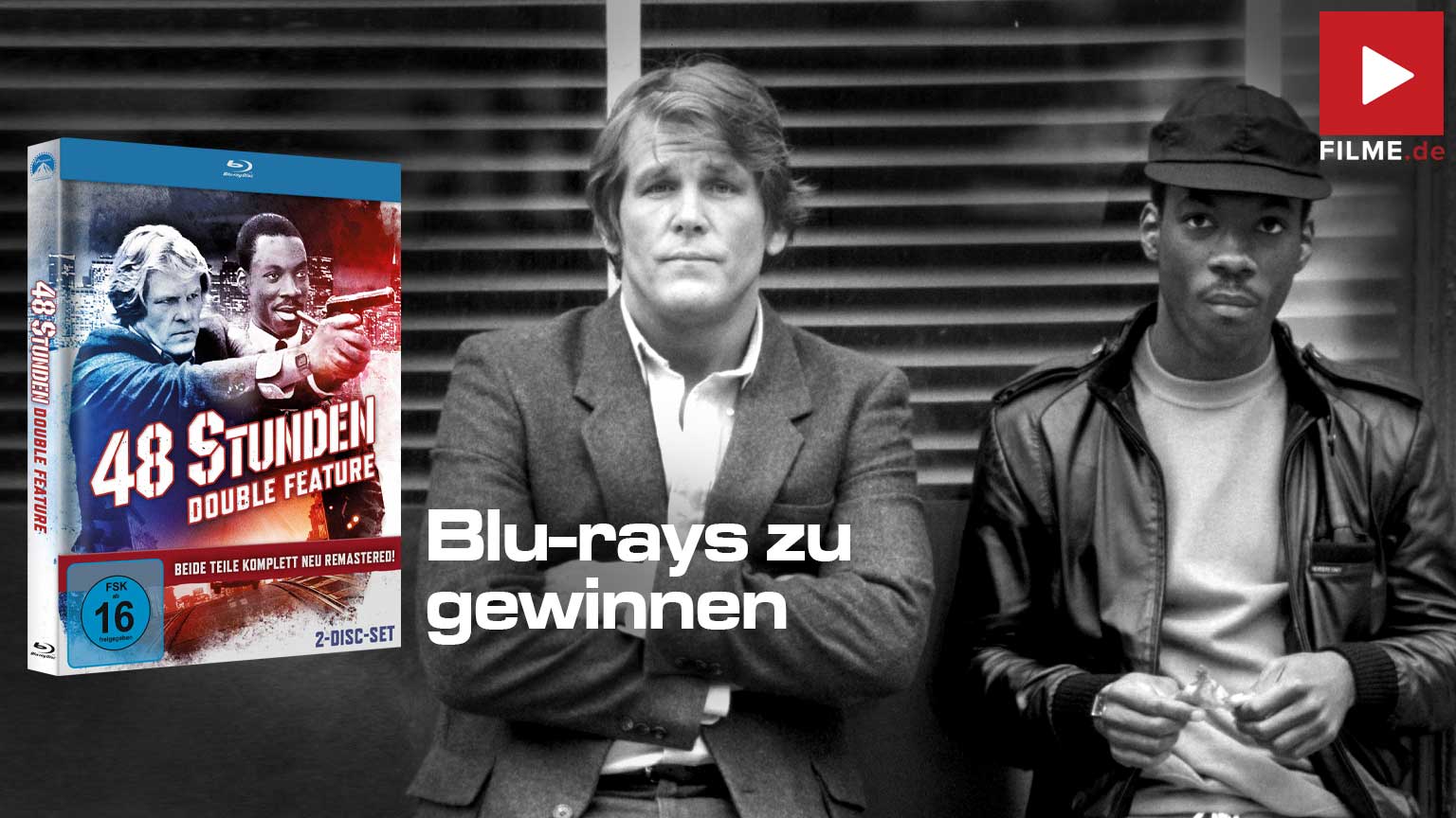 48 Stunden – Doppelpack“ im Mediabook Film Blu-ray remastered Gewinnspiel gewinnen Artikelbild