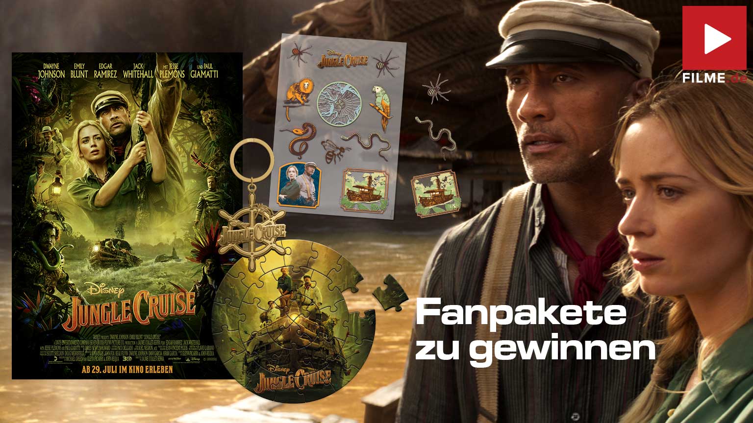 Jungle Cruise Film 2021 Kinostart Gewinnspiel gewinnen Fanpakete Artikelbild