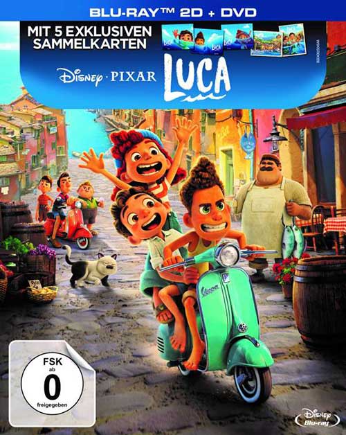 LUCA Film 2021 PIXAR Disney Blu-ray Deluxe Edition Cover shop kaufen