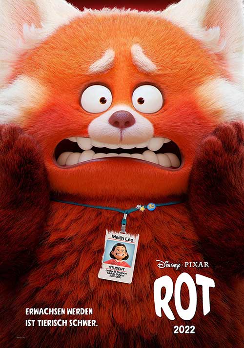 ROT Film PIXAR Teaser Kinostart Kino Plakat Blu-ray DVD