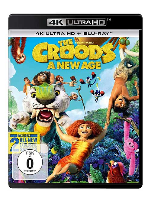 DIE CROODS - ALLES AUF ANFANG Film 2021 Blu-ray 4K UHD Cover shop kaufen