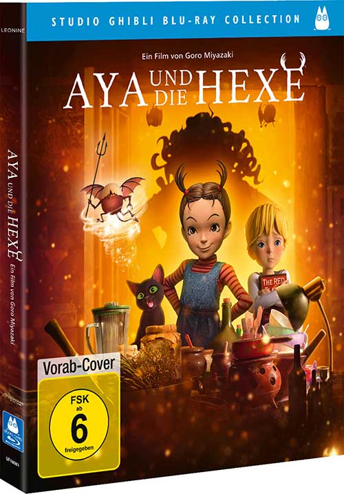 Aya und die Hexe Film 2021 Blu-ray Cover Studio Ghibli Computer Animierter Film