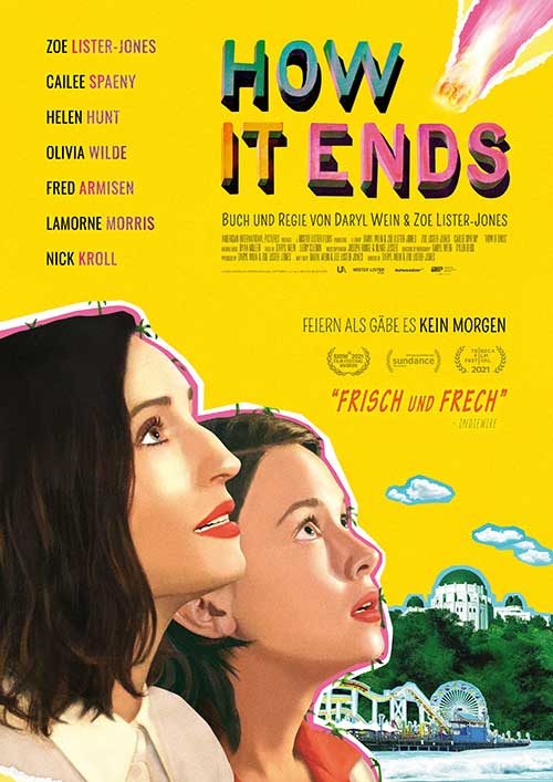 How It Ends Film 2021 Komödie Weltuntergang Kino Plakat