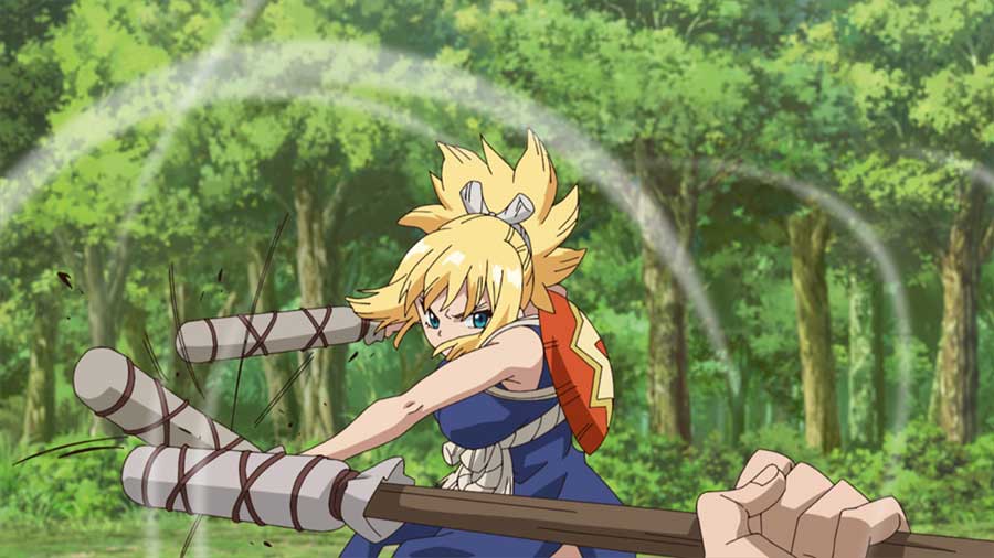 Dr. Stone: Staffel 1 Vol. 2 – Blu-ray Review Szenenbild