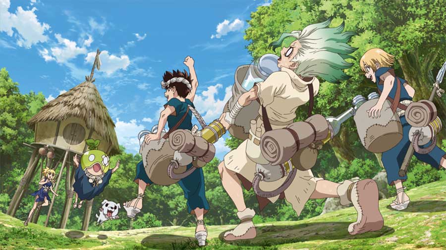 Dr. Stone: Staffel 1 Vol. 3 – Blu-ray Review Szenenbild