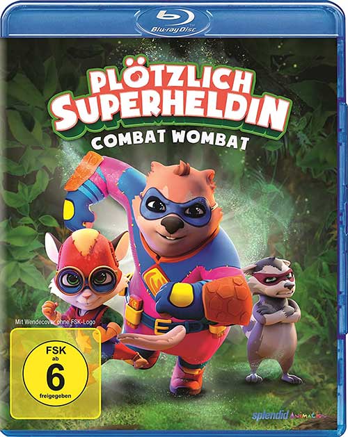 Plötzlich Superheldin – Combat Wombat Film 2020 Blu-ray COver shop kaufen