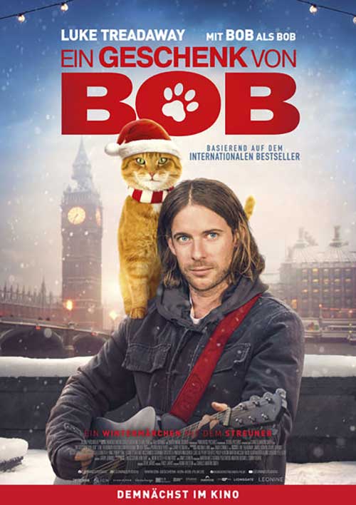 EIN GESCHENK VON BOB Film 2021 Kino Plakat