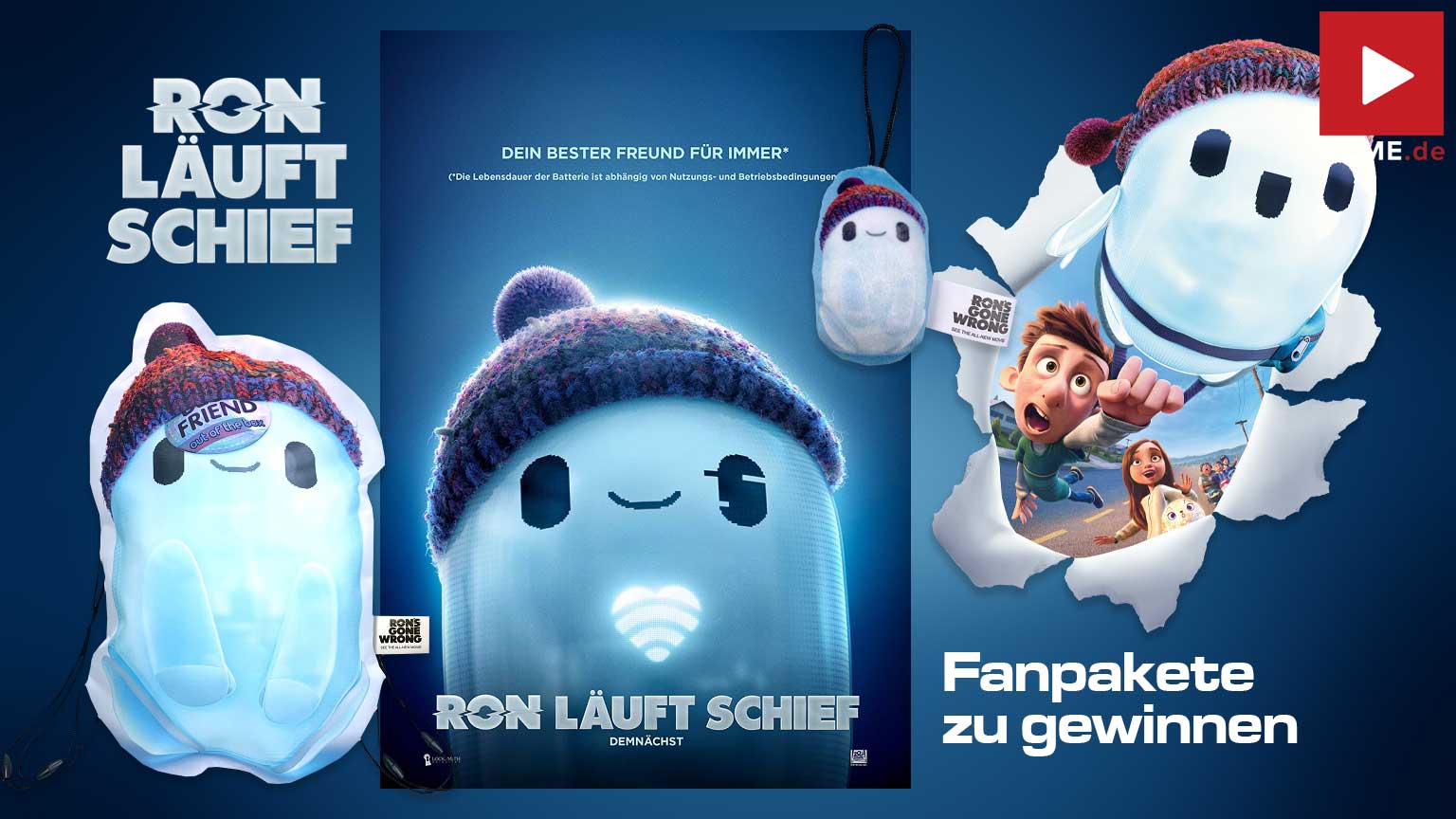 RON LÄUFT SCHIEF Film 2021 Gewinnspiel gewinnen Turnbeutel Poster Screen Cleaner Fanpaket Artikelbild