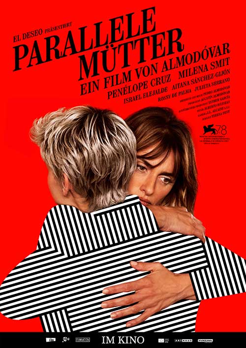 PARALLELE MÜTTER Film 2022 KIno Plakat