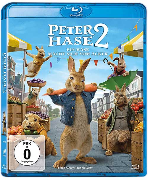 PETER HASE™ 2 - EIN HASE MACHT SICH VOM ACKER Film 2021 Blu-ray Cover shop kaufen