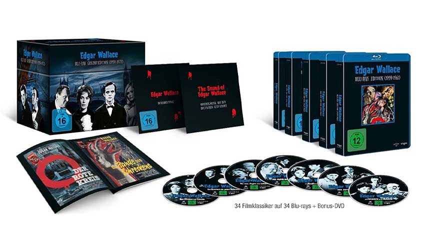 Edgar Wallace als Gesamtedition Blu-ray Limitierte Box Artikelbild