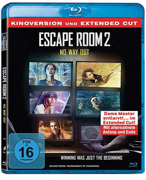 ESCAPE ROOM 2: NO WAY OUT Film 2021 Blu-ray Cover shop kaufen