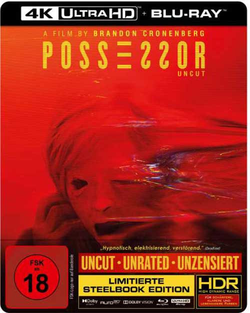 Possessor Film 2021 Uncut 4k UHD Blu-ray Cover shop kaufen