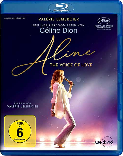 ALINE – THE VOICE OF LOVE Film 2021 Kino Blu-ray Cover shop kaufen