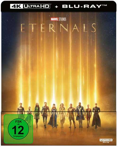 ETERNALS Film 2021 4K UHD Blu-ray Steelbook Cover shop kaufen